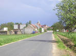 Příjezd do obce Malešovice od Dolních Kounic